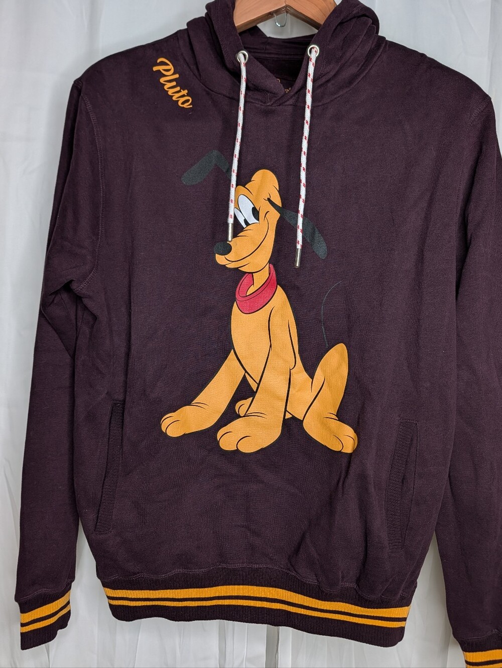 Disneyland Paris Pluto Pullover Hoodie dark Purple European